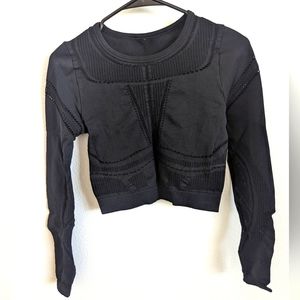 Fabletics long sleeve mesh crop top